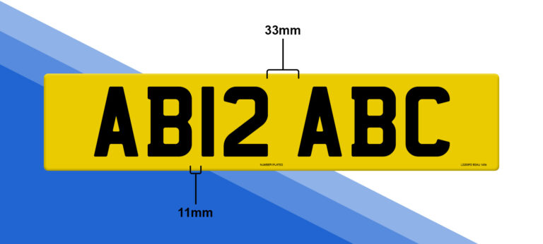 What are the number plate spacing laws? | Number1Plates